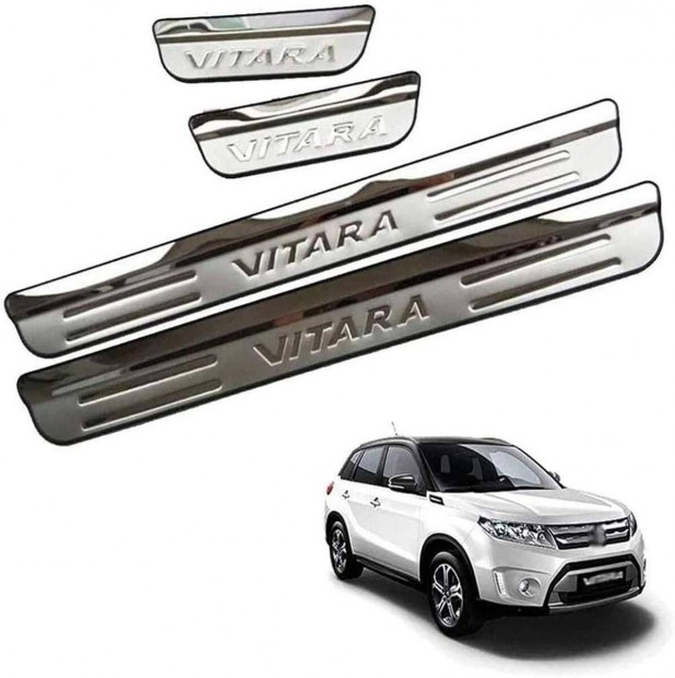 Suzuki Vitara Inox 4 részes küszöbvédő garnitúra