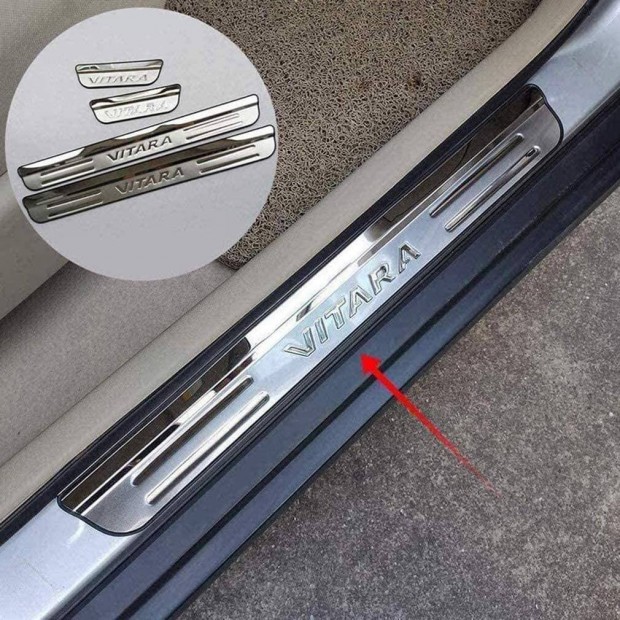 Suzuki Vitara krómozott küszöbvédő szett 2015-2025