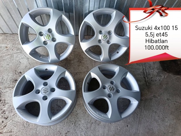 Suzuki swift 4x100 15 gyri alufelni szett 