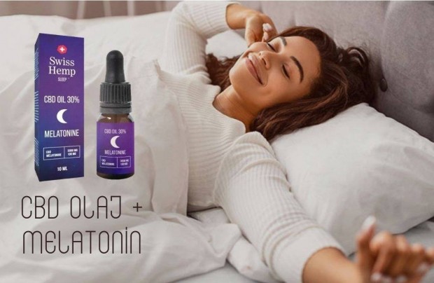 Svjci CBD olaj + Melatonin 30% - 10ml , kenderolaj kszleten