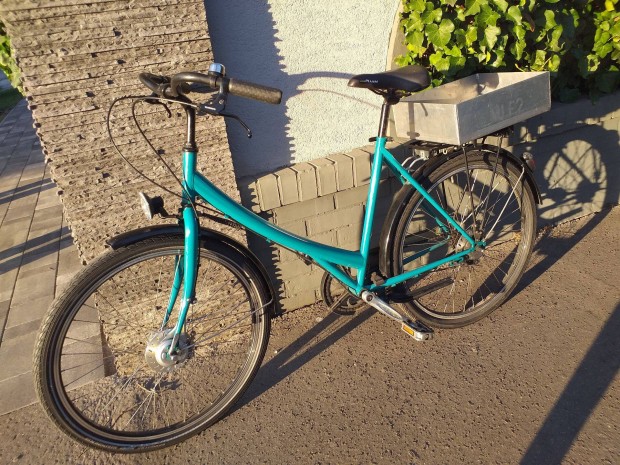 Svájci teher hordó agydinamós egysebesség es kerékpár, bicikl