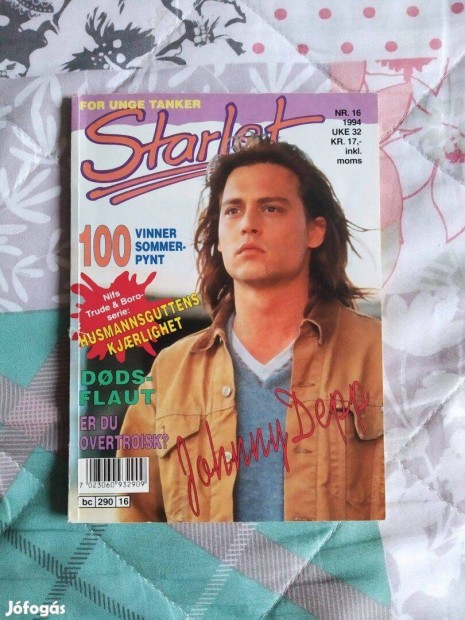 Svd Starlet magazin, Johnny Depp