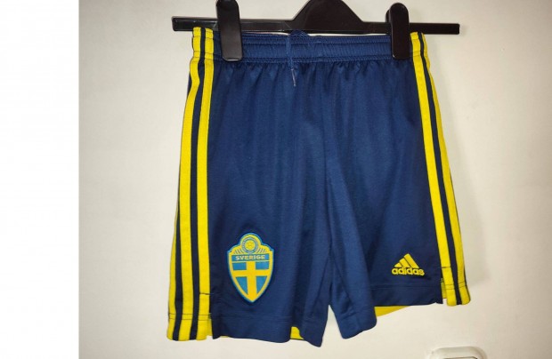 Svéd válogatott sötétkék eredeti adidas gyerek rövid nadrág (140)
