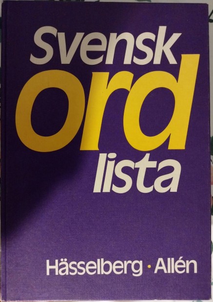 Svensk ordlista / Hsselberg Alln 