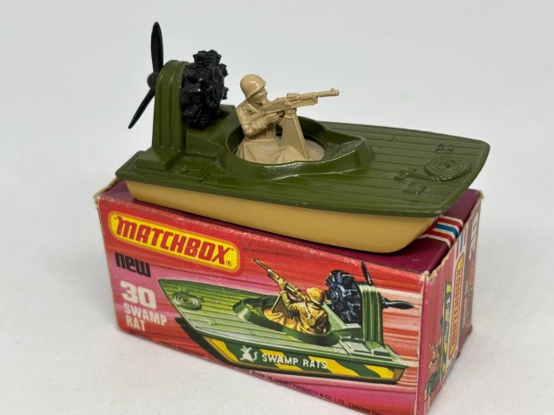 Swamp Rat katonai motorcsnak Matchbox modell + eredeti doboz