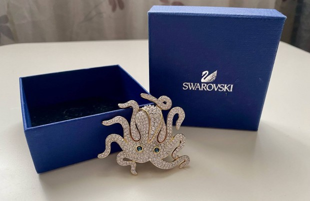 Swarovski Crystal 22K Octopus Bross