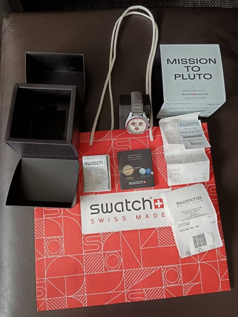 Swatch X Omega Moonwatch Mission to Pluto komplett, j elem