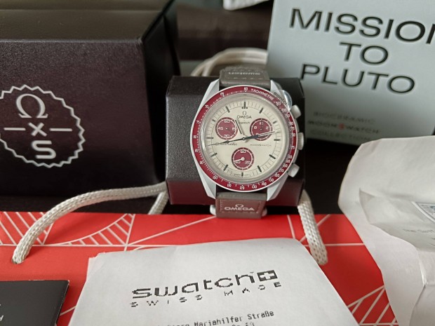 Swatch X Omega Moonwatch Mission to Pluto j,komplett, j elem