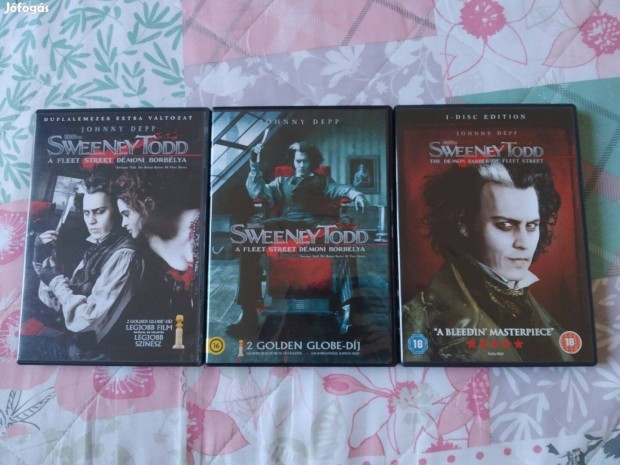 Sweeney Todd DVD-k