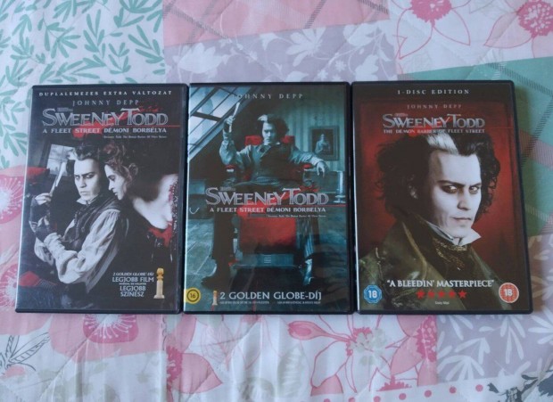 Sweeney Todd DVD-k eladóak