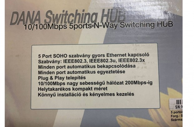 Switching Hub 10/100 Mbps - 200 Mbps-ig. 5 port-Nway NW550SW