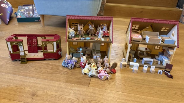 Sylvaninan Families ház, villamos, állatkák, bútorok