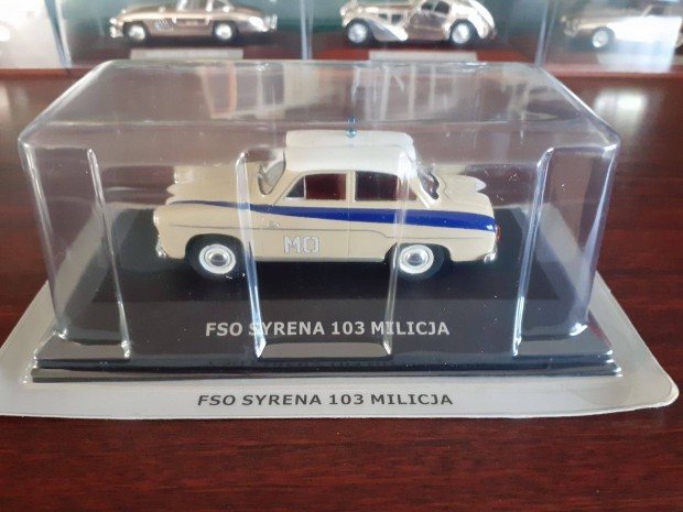 Syrena 103 Milicia kisauto modell 1/43 Elad