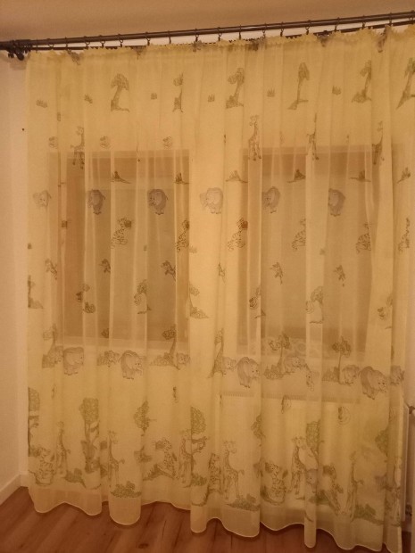Szafari mintás gyerekszobai függöny