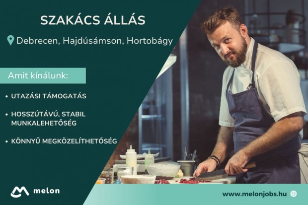 Szakács álláslehetőség