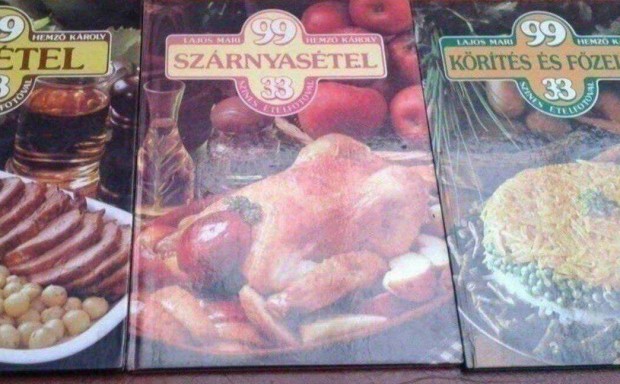 Szakács könyv Új 5 db