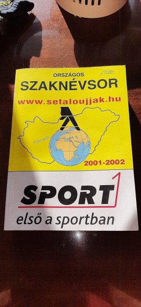 Szaknvsor 2001 - 2002 elad