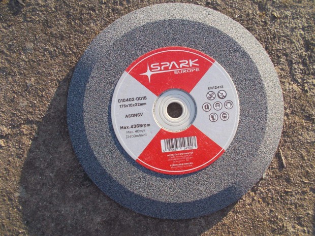 Szalagfűrész köszörűkő 175x10x32/16 mm-es szűkítéssel szürke, 60-as sz