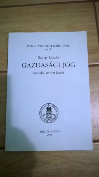 Szalay Gyula - Gazdasgi jog