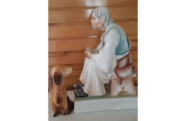 Szalonnz paraszt - eredeti, hibtlan Zsolnay porceln 35 cm