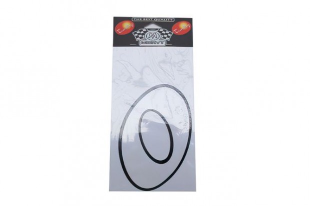 Sz�m matrica "0" feh�r (13cm)