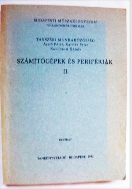Számítógépek és perifériák tankönyv eladó
