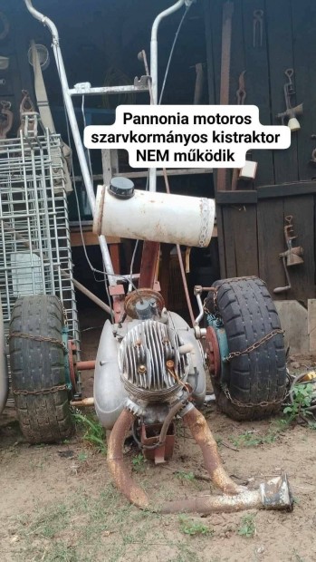 Szarvkormányos Pannónia motoros háztáji kistraktor