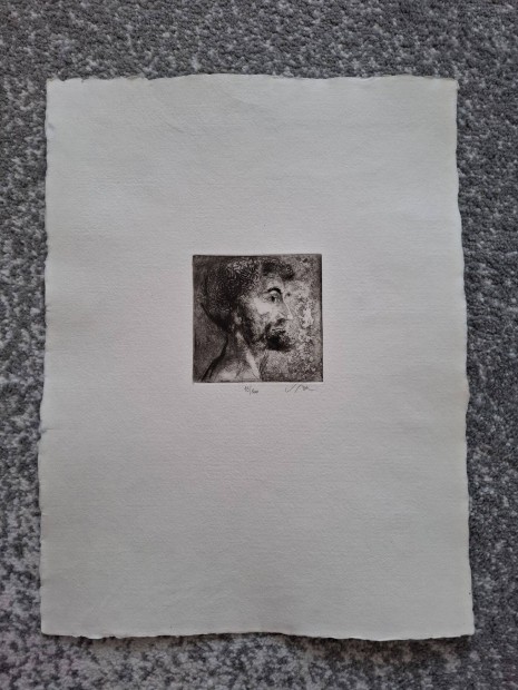 Sz�sz Endre f�rfiportr� r�zkarc dr�mai profil (limit�lt sz�ria)