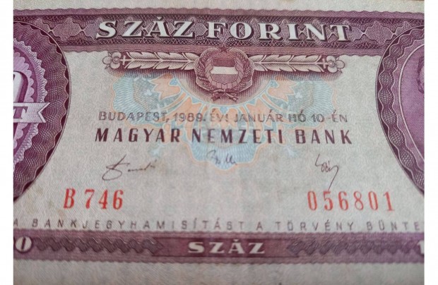 Szz forint 1989 VF