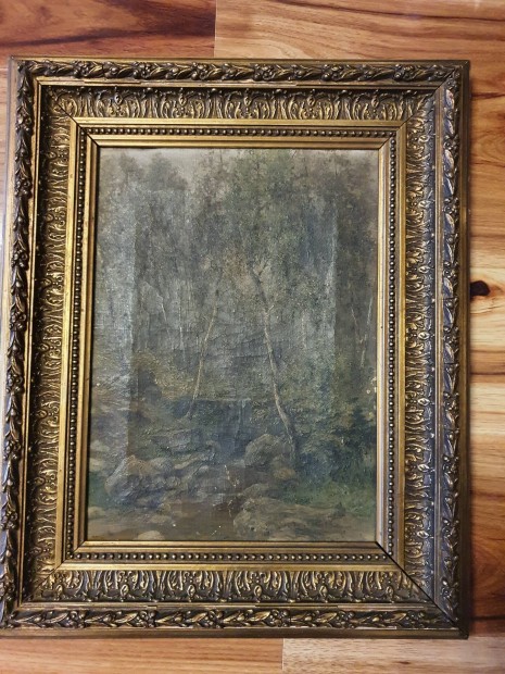 Sz�zadfordul�n k�sz�lt olajfestm�ny, v�sznon, ismeretlen fest� 