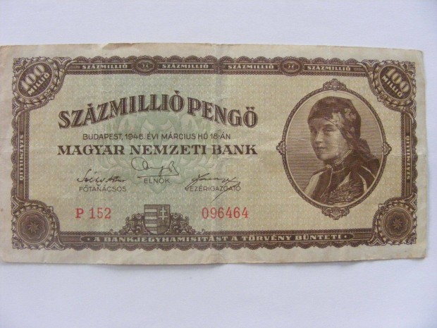 Szzmilli peng - 1946. inflcis
