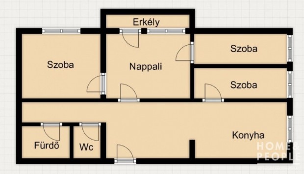 Szeged egyik legritk�bb 4 szob�s panelje elad�