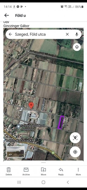 Szeged sz�reg �p�t�si telek �jszeged hat�r�ban