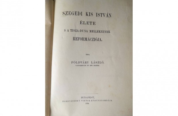 Szegedi Kis Istvn lete