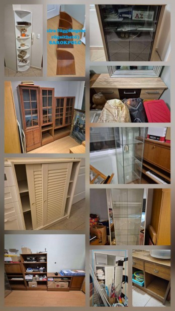 Szekr�ny(ek) (k�l�nb�z� m�retben, anyagb�l, sz�nben)