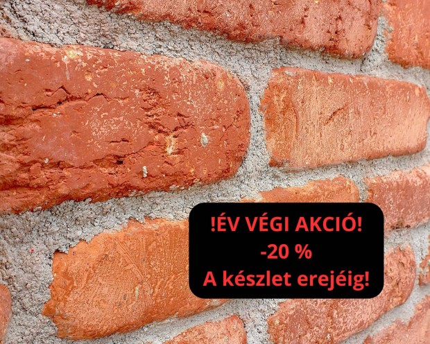 Szeletelt tgla, vgott falburkolat prmium vrs antikolt -20 % akci