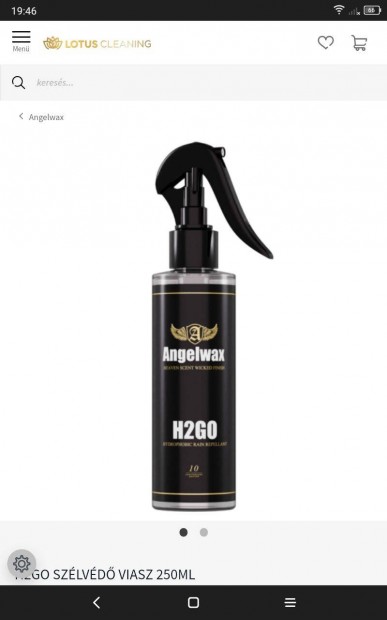 Szlvd viasz Angelwax H2GO 250 ml