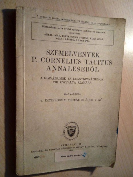 Szemelvnyek Tacitus Annalesbl