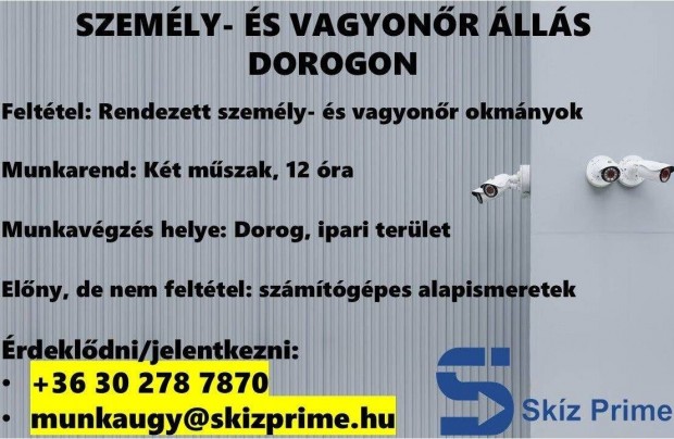 Szemly- s vagyonr lls Dorog