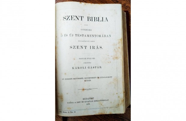 Szent Biblia 1912