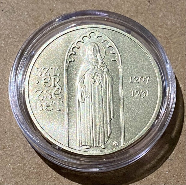 Szent Erzsbet 2000 forint sznesfm emlkrme 2021 UNC