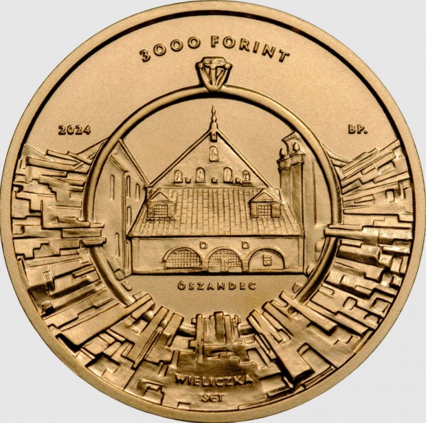 Szent Kinga 3000 forint sznesfm emlkrme 2024 UNC