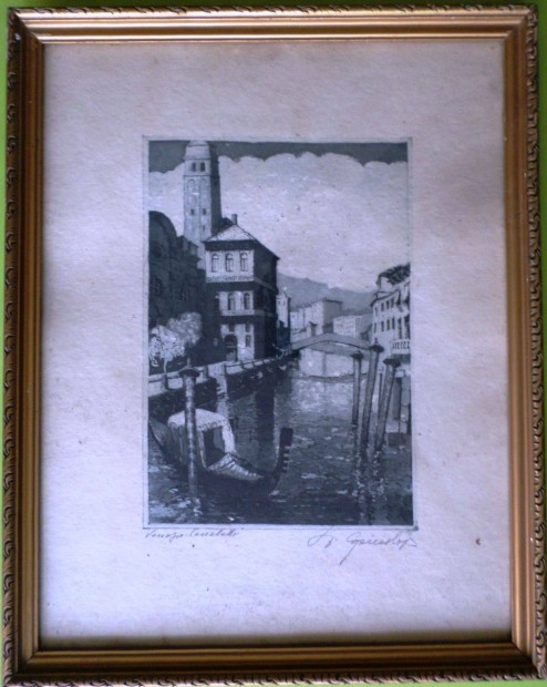 Szentgyörgyvári Gyenes Lajos: Venezia - Canaletto