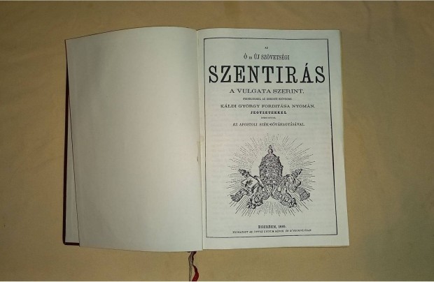 Szentrs Vulgata szerint Kldi Gyrgy fordtsa 1865