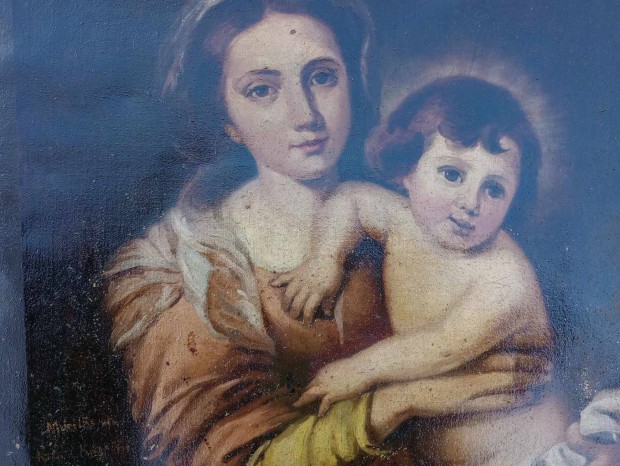 Szentkp Madonna Gyermekvel Jegyzett Fest