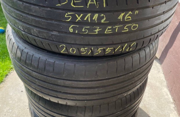 Szp 5x112 osztra 16" alufelnis kerekek Seatrl nyri gumikkal