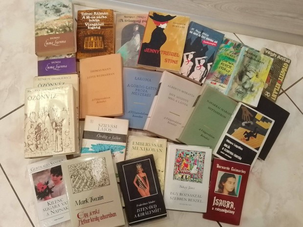 Sz�pirodalmi k�nyvek 83 db sz�p �llapotban elad� (hagyat�ki)