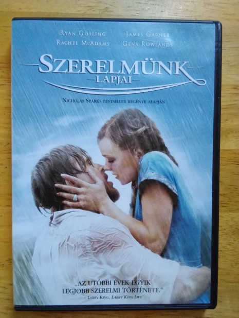 Szerelmnk lapjai jszer dvd Ryan Gosling - Rachel Mcadams 