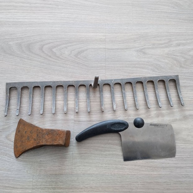 Szersz�mok 3 db (b�rd, balta, gereblye) egyben olcs�n elad�