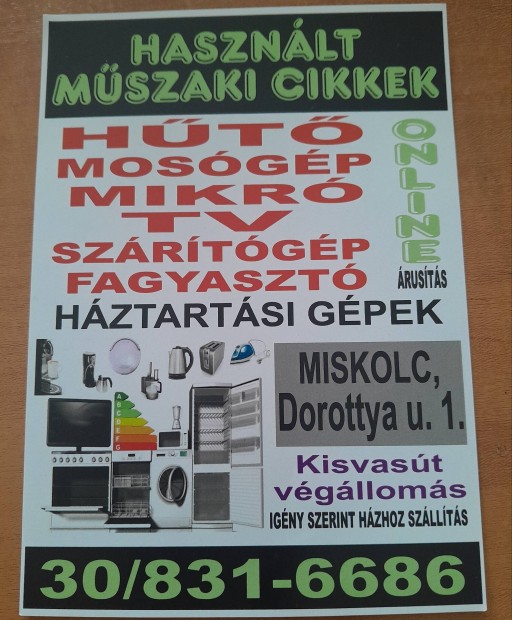 Szervizelt háztartási gépek garanciával